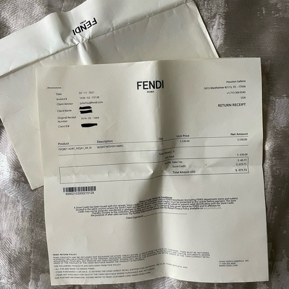 Fendi nylon bucket hat - Picture 8 of 8